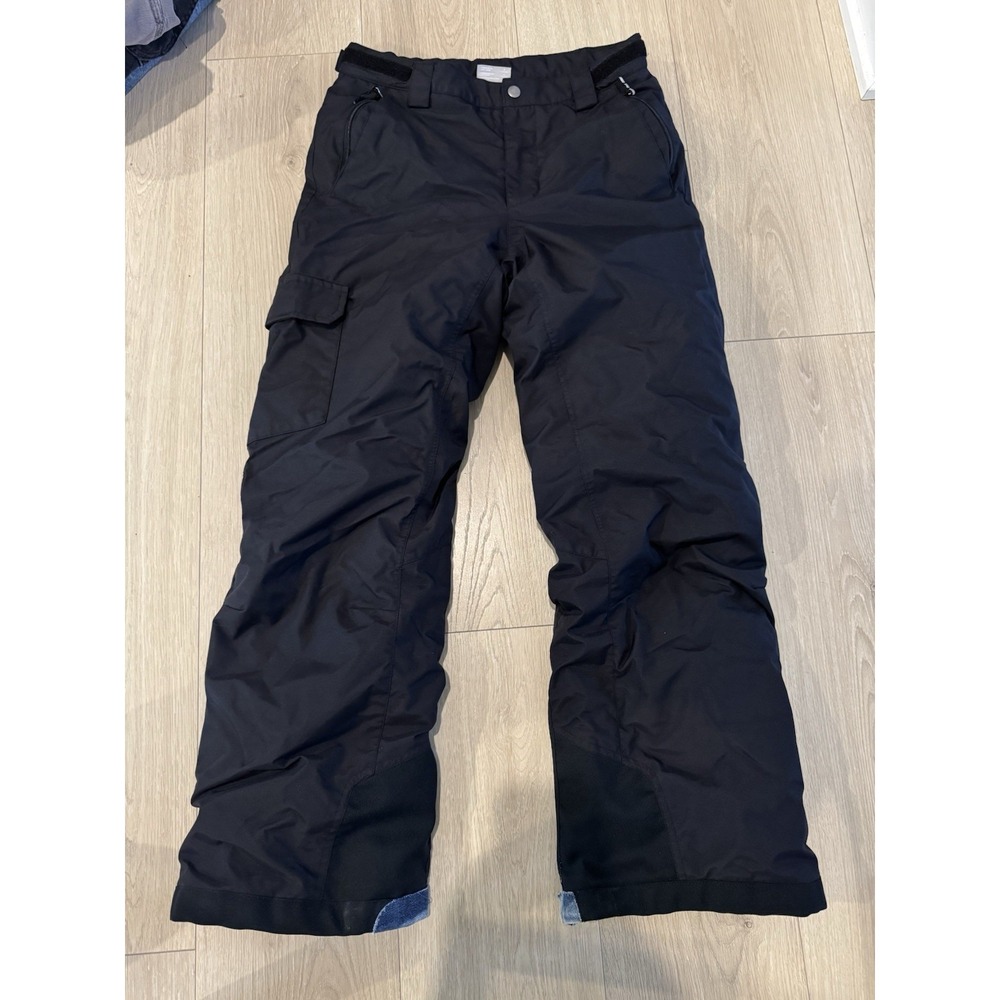 Columbia Bugaboo Omni-Heat Snow Pants Kids Large 14-16 Black Ski Sledding